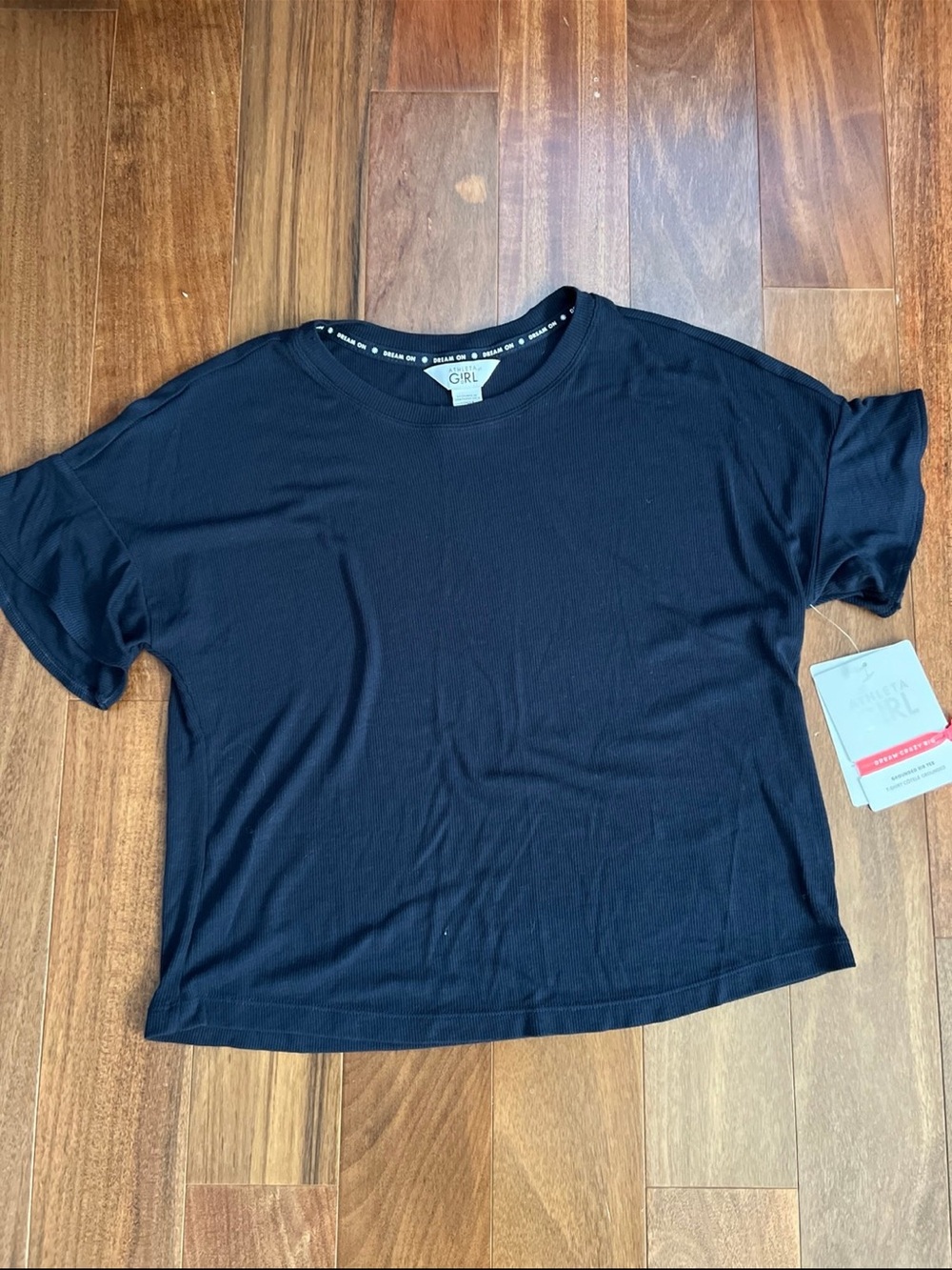 Athleta Girl grounded ribbed tee NWT